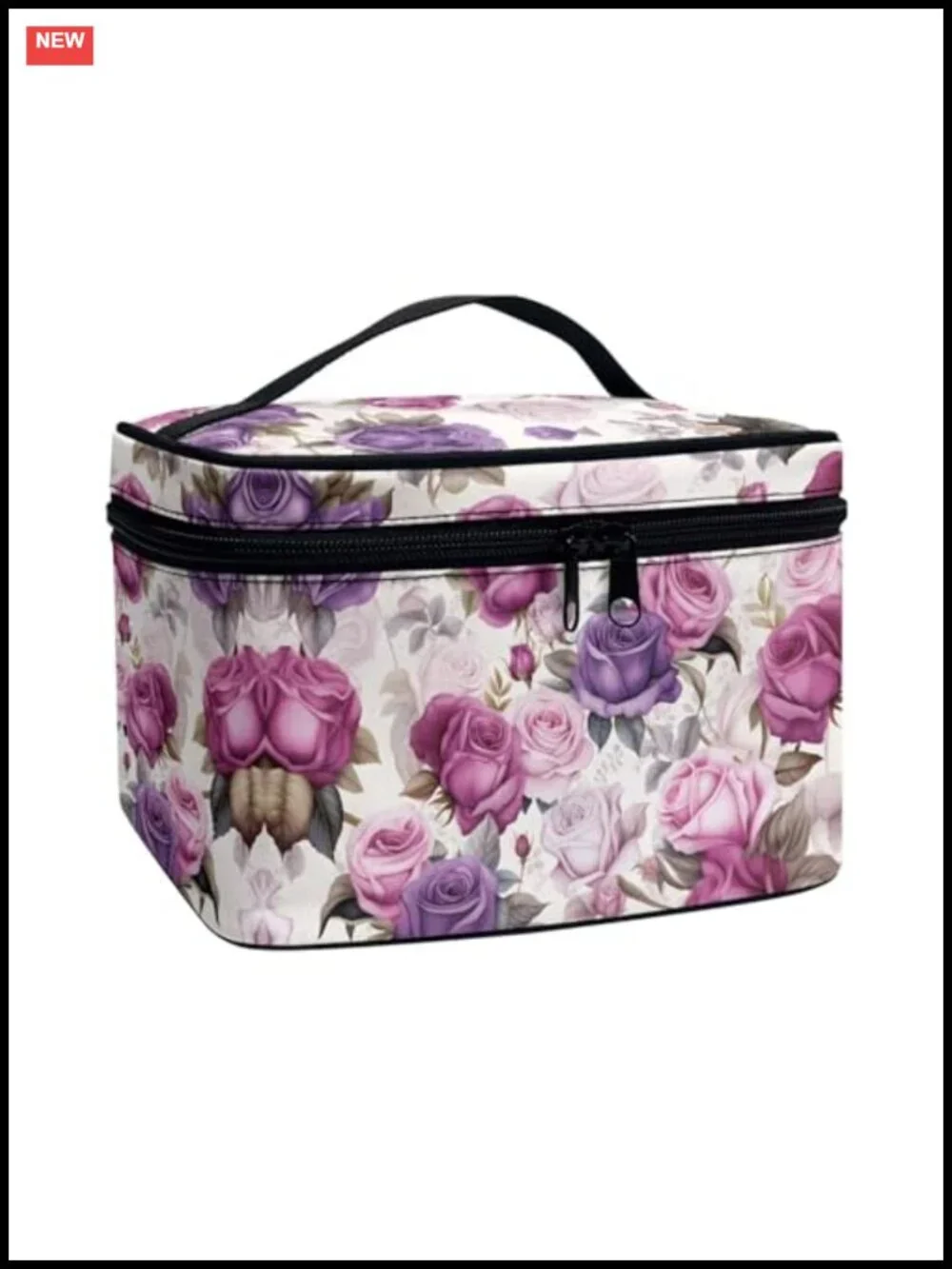 Large Capacity Travel Toiletry Bag with Hanging Hook - Polyester Makeup